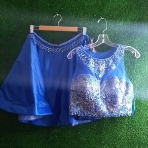 Coya collection Two piece prom set with the crystals diamond